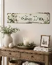 Custom Metal Sign 10×40 cm – Blank White Iron sheet for Wall Decor