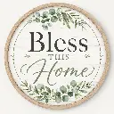 Custom Wood board Sign 20cm×20cm – Blank White round Wood board for Wall Decor