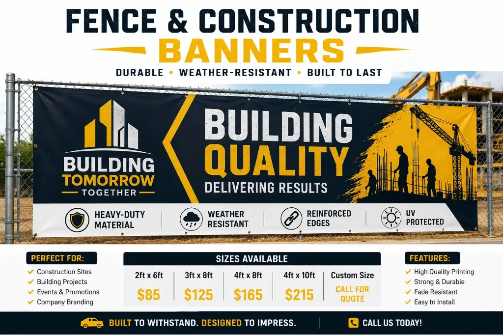 1133-Fence & Construction Banners