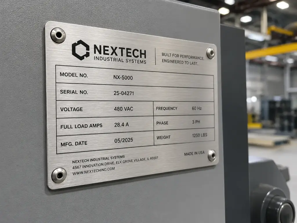 1412-Equipment Nameplates