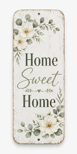 Custom Wood board Sign 15×30 cm – Blank White Wood board for Wall 