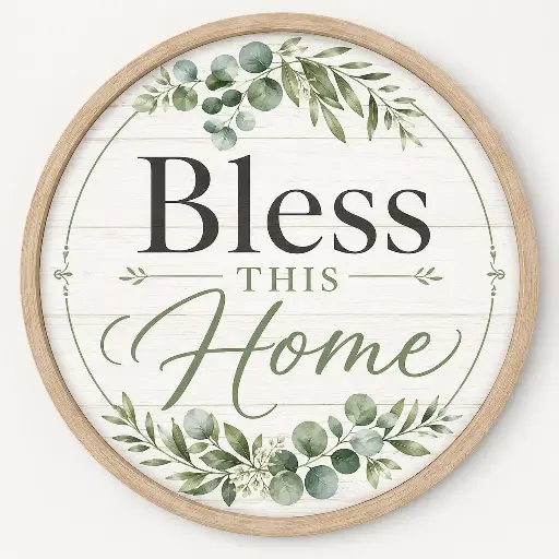 Custom Wood board Sign 20cm×20cm – Blank White round Wood board for Wall Decor